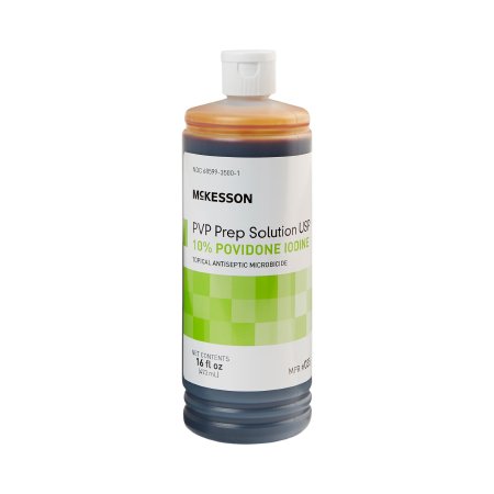 Picture of Skin Prep Solution McKesson 16 oz. Flip-Top Bottle 10% Strength Povidone-Iodine NonSterile035