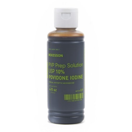 Picture of Skin Prep Solution McKesson 4 oz. Flip-Top Bottle 10% Strength Povidone-Iodine NonSterile039