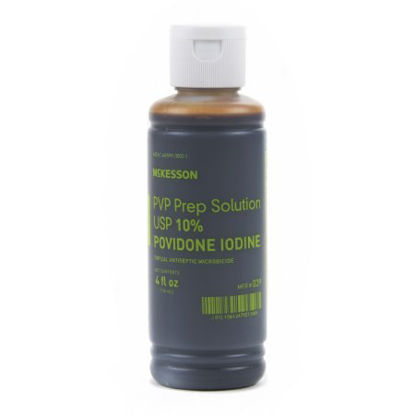 Picture of Skin Prep Solution McKesson 4 oz. Flip-Top Bottle 10% Strength Povidone-Iodine NonSterile039