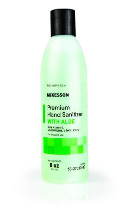 Picture of Hand Sanitizer with Aloe McKesson Premium 8 oz. Ethyl Alcohol Gel Bottle53-27033-8C