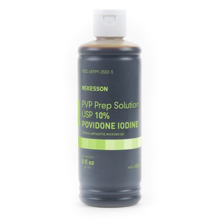 Picture of Skin Prep Solution McKesson 8 oz. Flip-Top Bottle 10% Strength Povidone-Iodine NonSterile034