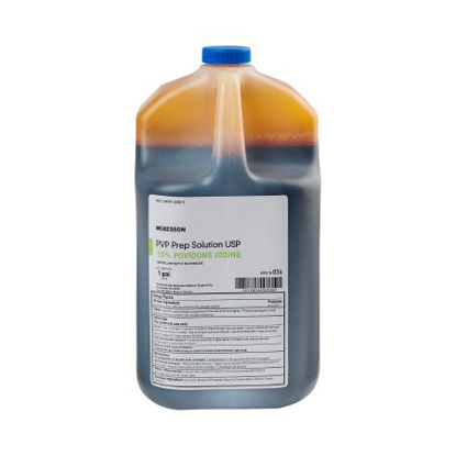 Picture of Skin Prep Solution McKesson 1 gal. Jug 10% Strength Povidone-Iodine NonSterile036