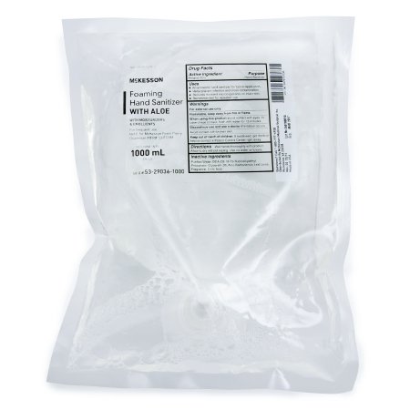 Picture of Hand Sanitizer with Aloe McKesson 1,000 mL Ethyl Alcohol Foaming Dispenser Refill Bag53-29036-1000