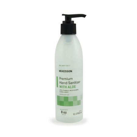 Picture of Hand Sanitizer with Aloe McKesson Premium 8 oz. Ethyl Alcohol Gel Pump Bottle53-27033-8