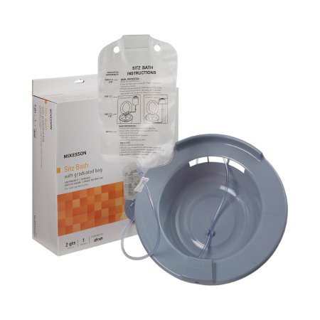 Picture of Sitz Bath McKesson Round Gray Plastic 2000 mL Bag Graduated, 500 mL Increments up to 2000 mL146-RTLPC23234