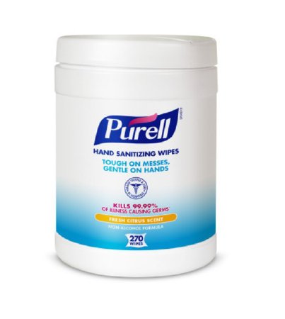Picture of Hand Sanitizing Wipe Purell® 270 Count BZK (Benzalkonium Chloride) Wipe Canister9113-06