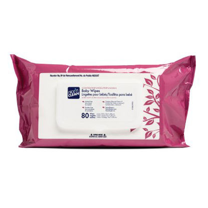 Picture of Baby Wipe Nice'n Clean® Soft Pack Aloe / Vitamin E Scented 80 CountM225XT