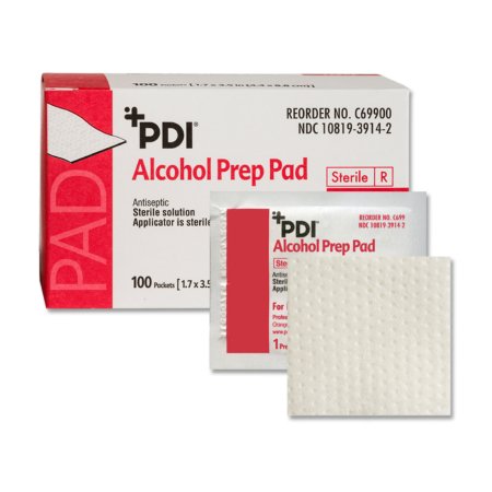 Picture of Alcohol Prep Pad PDI® 70% Strength Isopropyl Alcohol Individual Packet SterileC69900