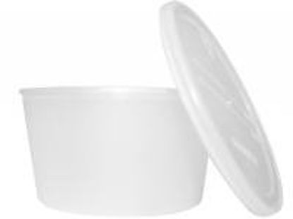 Picture of Dawn Mist® Denture Cup 8 oz. Clear Snap-On Lid ReusableDCPC