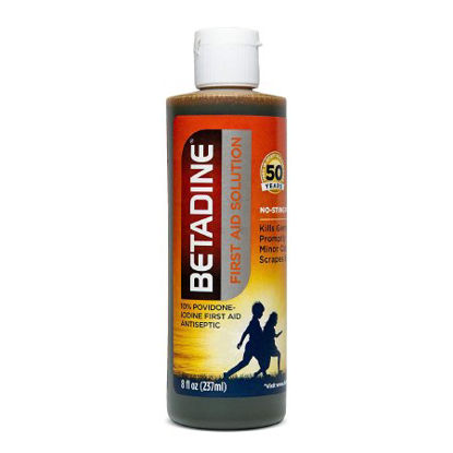 Picture of Skin Prep Solution Betadine® 8 oz. Bottle 10% Strength Povidone-Iodine NonSterile67618015009