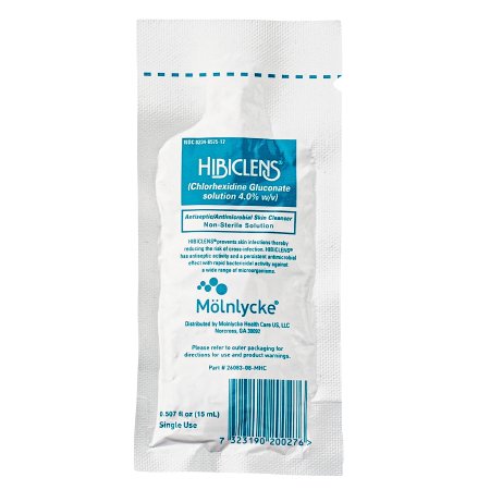 Picture of Antiseptic / Antimicrobial Skin Cleanser Hibiclens® 15 mL Individual Packet 4% Strength CHG (Chlorhexidine Gluconate) NonSterile57517