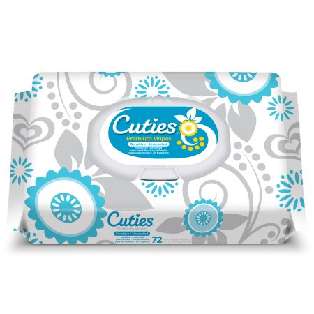 Picture of Baby Wipe Cuties® Soft Pack Aloe / Vitamin E Unscented 72 CountCR-16413/3