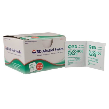Picture of Alcohol Prep Pad BD™ 70% Strength Isopropyl Alcohol Individual Packet NonSterile326895