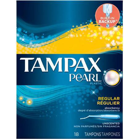 Picture of Tampon Tampax® Pearl Regular Absorbency Plastic Applicator Individually Wrapped07301000454