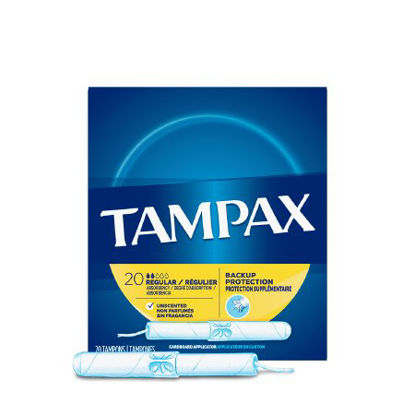 Picture of Tampon Tampax® Regular Absorbency Cardboard Applicator Individually Wrapped07301028010