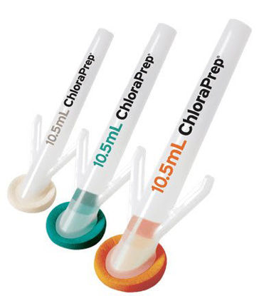 Picture of Skin Prep Solution ChloraPrep™ Scrub Teal™ 10.5 mL Foam Applicator 2% / 70% Strength CHG (Chlorhexidine Gluconate) / Isopropyl Alcohol Sterile930725