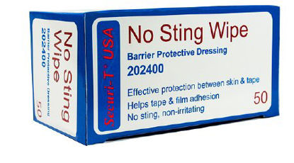 Picture of Skin Barrier Wipe Securi-T™ No Sting 100% Strength Hexamethyldisiloxane Individual Packet NonSterile202400