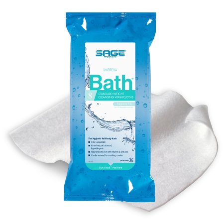 Picture of Rinse-Free Bath Wipe Impreva Bath™ Soft Pack Aloe Unscented 8 Count7988