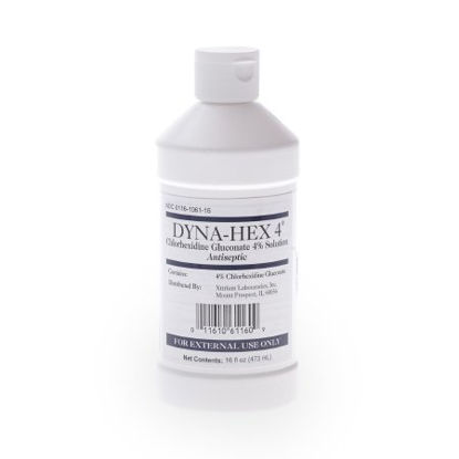 Picture of Surgical Scrub Solution Dyna-Hex 4® 16 oz. Bottle 4% Strength CHG (Chlorhexidine Gluconate) NonSterile1061DYN16MED