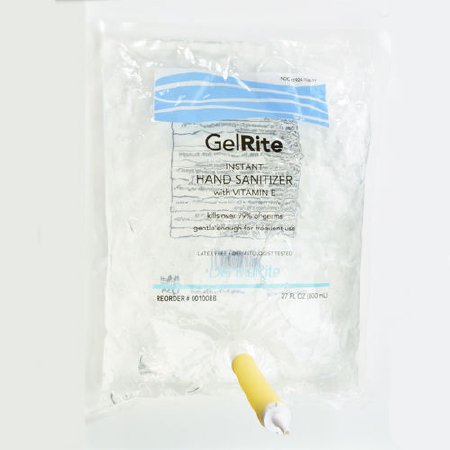 Picture of Hand Sanitizer GelRite® 800 mL Ethyl Alcohol Gel Dispenser Refill Bag00100BB