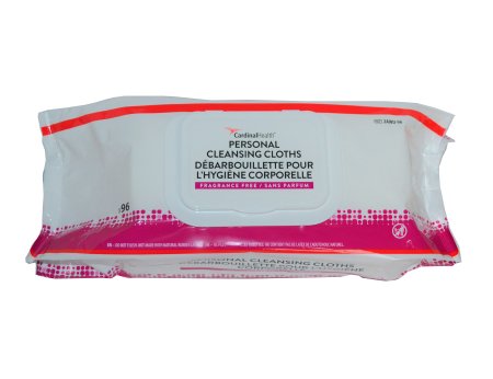 Picture of Rinse-Free Personal Wipe Cardinal Health™ Soft Pack Aloe Unscented 96 Count2AWU-96