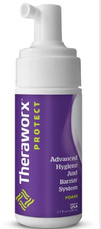 Picture of Rinse-Free Cleanser Theraworx® Protect Advanced Hygiene and Barrier System Foaming 3.4 oz. Pump Bottle Lavender ScentHXC-04Z