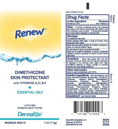 Picture of Skin Protectant Renew™ Dimethicone 4 oz. Tube Scented Cream00410