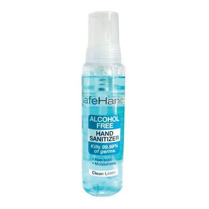 Picture of Alcohol-Free Hand Sanitizer safeHands® 7 oz. BZK (Benzalkonium Chloride) Foaming BottleSHC-7-12