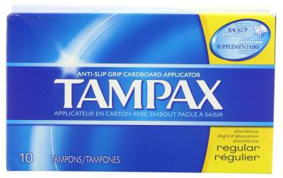 Picture of Tampon Tampax® Regular Absorbency Cardboard Applicator Retail Box07301021409