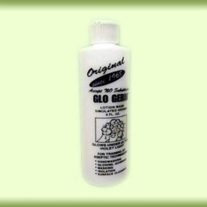 Picture of Germ Simulator Glo Germ™ 8 oz. Bottle Glo Germ White Powder / Purified Water NonSterileGGG80