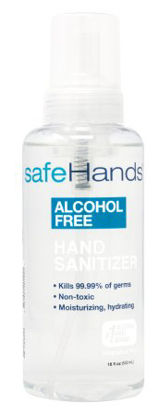 Picture of Alcohol-Free Hand Sanitizer safeHands® 18 oz. BZK (Benzalkonium Chloride) Foaming Pump BottleSHU-18-4