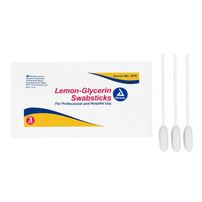Picture of Oral Swabstick Dynarex® Foam Tip Lemon Glycerin1216