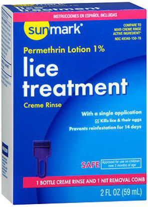 Picture of Lice Treatment Kit sunmark® 2 oz. Bottle Scented49348015078