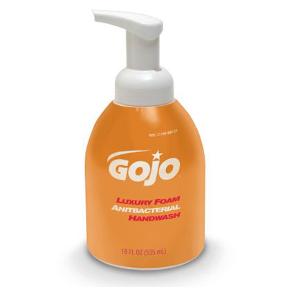 Picture of Antibacterial Soap GOJO® Luxury Foaming 18 oz. Pump Bottle Orange Blossom Scent5762-04