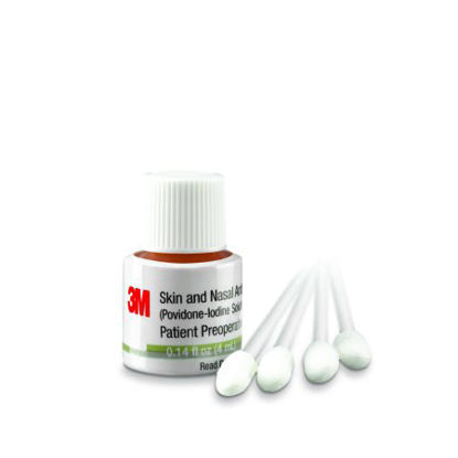 Picture of Skin and Nasal Antiseptic 3M™ 4 mL Bottle 5% Strength Povidone-Iodine NonSterile192401