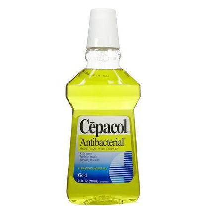 Picture of Mouthwash Cepacol® Antibacterial 24 oz. Cinnamon / Eucalyptol / Mint Flavor63824079080