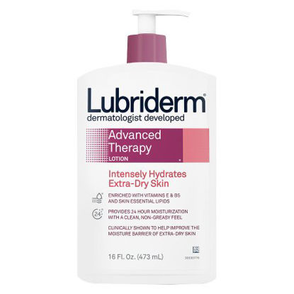 Picture of Hand and Body Moisturizer Lubriderm® Advanced Therapy 16 oz. Pump Bottle Scented Lotion00052800483224