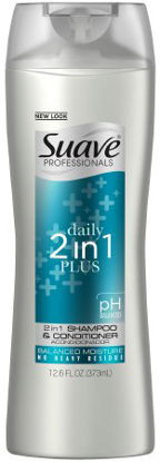 Picture of Shampoo and Conditioner Suave® Daily 2-in-1 Plus 12.6 oz. Flip Top Bottle Scented07940073790