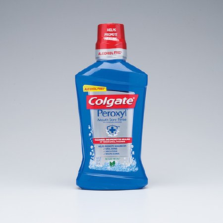 Picture of Mouth Sore Rinse Colgate® Peroxyl® 16 oz. Mild Mint Flavor03500032029