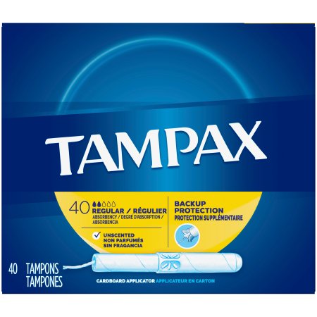 Picture of Tampon Tampax® Regular Absorbency Cardboard Applicator Individually Wrapped7301022110