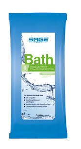 Picture of Rinse-Free Bath Wipe Essential Bath® Soft Pack Purified Water / Methylpropanediol / Glycerin / Aloe Unscented 8 Count7989