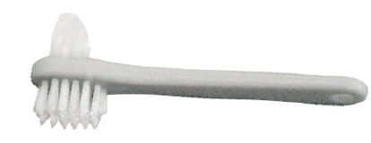 Picture of Denture Brush 2 Sided Bristle White3397