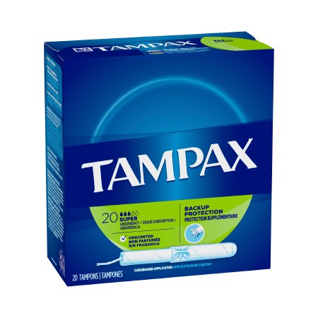 Picture of Tampon Tampax® Pearl Smooth Super Absorbency Plastic Applicator Individually Wrapped00073010380127