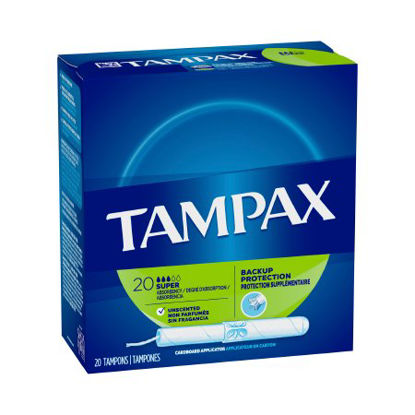 Picture of Tampon Tampax® Pearl Smooth Super Absorbency Plastic Applicator Individually Wrapped00073010380127
