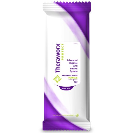 Picture of Rinse-Free Bath Wipe Theraworx® Protect Advanced Hygiene Barrier System Soft Pack Cocamidopropyl Betaine Unscented 2 CountSCP-8802FF