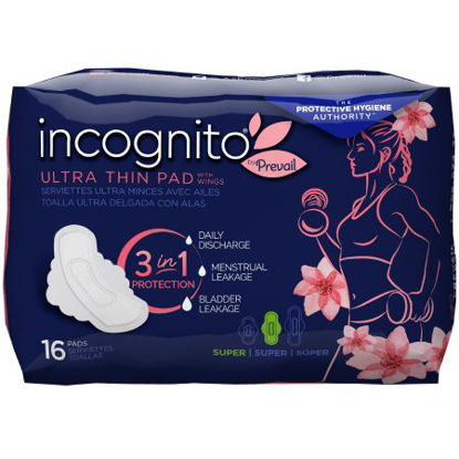 Picture of Feminine Pad incognito® by Prevail Ultra Thin with Wings Super AbsorbencyPVH-416