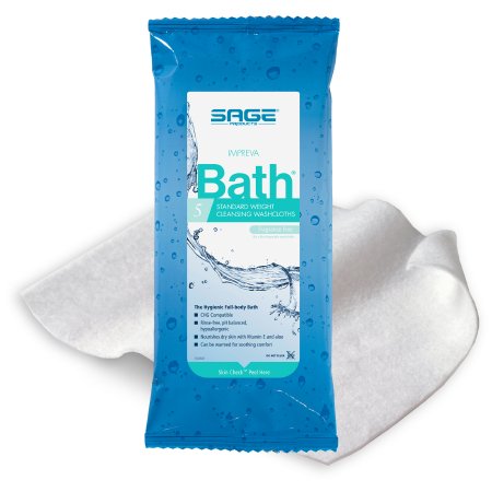Picture of Rinse-Free Bath Wipe Impreva Bath™ Soft Pack Aloe Unscented 5 Count7987