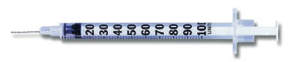 Picture of Tuberculin Syringe with Needle PrecisionGlide™ 1 mL 21 Gauge 1 Inch Detachable Needle Without Safety309624