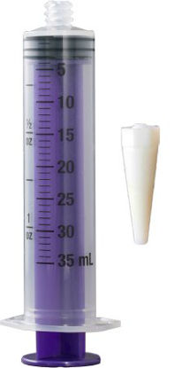 Picture of Enteral Feeding / Irrigation Syringe Vesco® 35 mL Individual Pack Enfit Tip Without SafetyVED-635TC