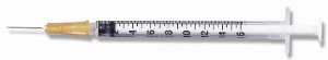 Picture of Syringe with Hypodermic Needle PrecisionGlide™ Sub-Q 1 mL 26 Gauge 5/8 Inch Detachable Needle Without Safety309597